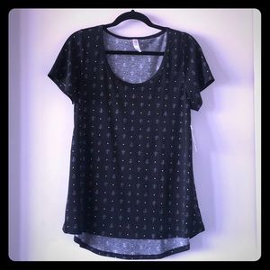 LuLaRoe M Anchors Classic Tee